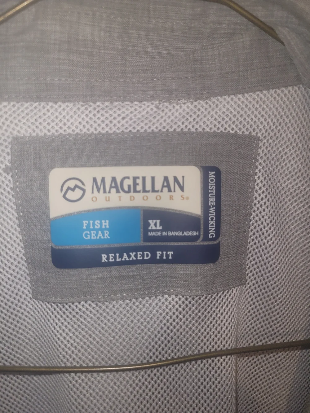Magellan Outdoors Men's Light Gray Breathable Button Shirt Jacket